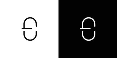 einzigartig und modern abstrakt e Logo Design vektor