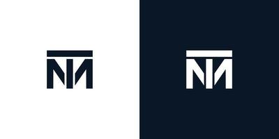 modern und stark Brief tm Initialen Logo Design vektor