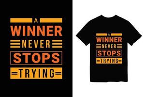 Beste Motivationen Typografie T-Shirt Design vektor