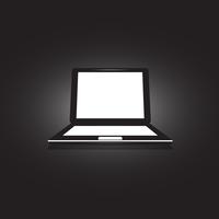 Laptop Icon illustration på ovanlig bakgrund vektor