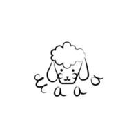 Kopf von ein Schaf Vektor Symbol