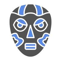 afrikansk mask vektor ikon stil