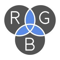 rgb Beleuchtung Vektor Symbol Stil