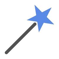 magi wand vektor ikon stil