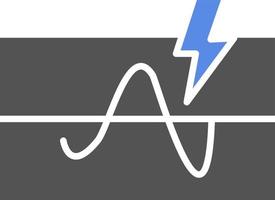 elektrisk tröskel vektor ikon stil