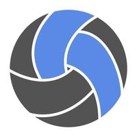 Strand Volleyball Vektor Symbol Stil