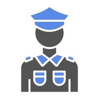 Polizist Vektor Symbol Stil