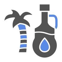 Palme Öl Vektor Symbol Stil