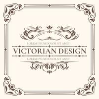 Viktorianische Entwurfsvorlage vektor