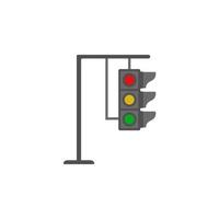 der Verkehr Lampen farbig Vektor Symbol