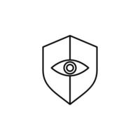 Auge Schutz Vektor Symbol