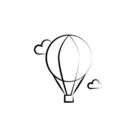 Ballon Flug Vektor Symbol