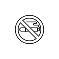 Verlassen Rauchen, Nein Rauchen Vektor Symbol