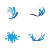 stänk vatten natur logotyper vektor
