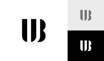 modern und abstrakt Brief ub Monogramm Logo Design Vektor