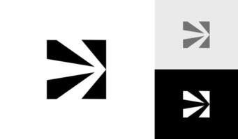 abstrakt pil symbol logotyp design vektor
