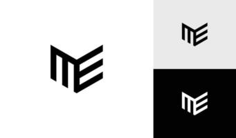Brief mich Monogramm Logo Design Vektor