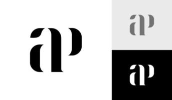 Brief ap Initiale Monogramm Logo Design vektor