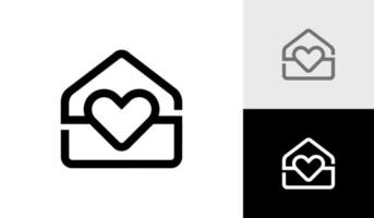 Haus Pflege Logo Design mit Brief s Initiale Monogramm vektor