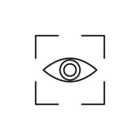 Auge im Fokus Vektor Symbol