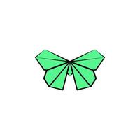 Schmetterling farbig Origami Stil Vektor Symbol