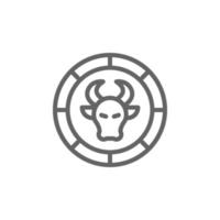 Stier Vektor Symbol