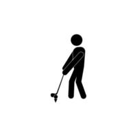 Golf Spieler Vektor Symbol