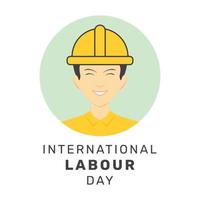 Vektor Illustration von International Arbeit Tag Poster