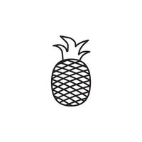 Vektor Ananas Vektor Symbol