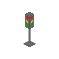 der Verkehr Lampen isometrisch Vektor Symbol