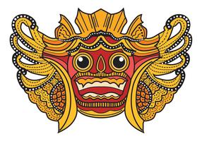 bali barong mask vektor