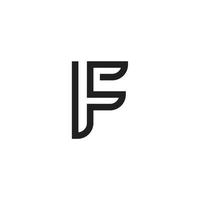 f Brief Symbol Schriftart Logo Design Symbol Alphabet vektor