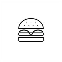 Brief v Burger Logo vektor