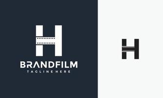 första h film filma logotyp vektor