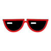 modisch stilvoll rot Rahmen Sonnenbrille. vektor