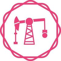 Pumpjack-Vektorsymbol vektor