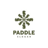 Paddel Logo, Boot Paddel Vektor, gekreuzt Paddel Symbol, Illustration Symbol einfach Design vektor