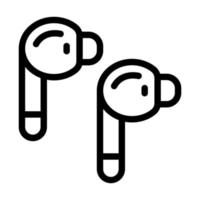 Ohrhörer-Icon-Design vektor