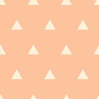 klippbok sömlös bakgrund. orange bebis dusch mönster. söt skriva ut med triangel vektor