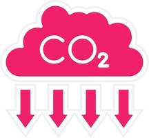 co2 Extraktion Vektor Symbol Stil