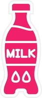 Milch Flasche Vektor Symbol Stil