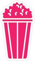 Popcorn Vektor Symbol Stil