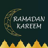 ramadan kareem islamic hälsning kort bakgrund vektor illustration. de helig månad av de muslim gemenskap.