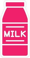 Milch Flasche Vektor Symbol Stil