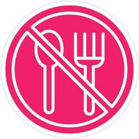 Hunger Streik Vektor Symbol Stil