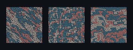 Sammlung von turing abstrakten nahtlosen Muster. vektor