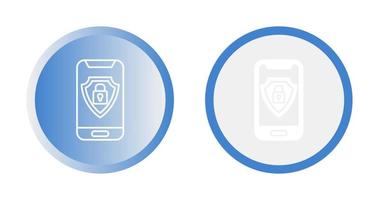 Vektorsymbol für mobile Sicherheit vektor