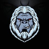 yeti maskot-logotypdesign vektor