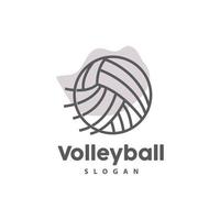 Volleyball Logo, Sport einfach Design, Welt Sport Turnier Vektor, Illustration Symbol Symbol vektor