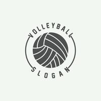 Volleyball Logo, Sport einfach Design, Welt Sport Turnier Vektor, Illustration Symbol Symbol vektor